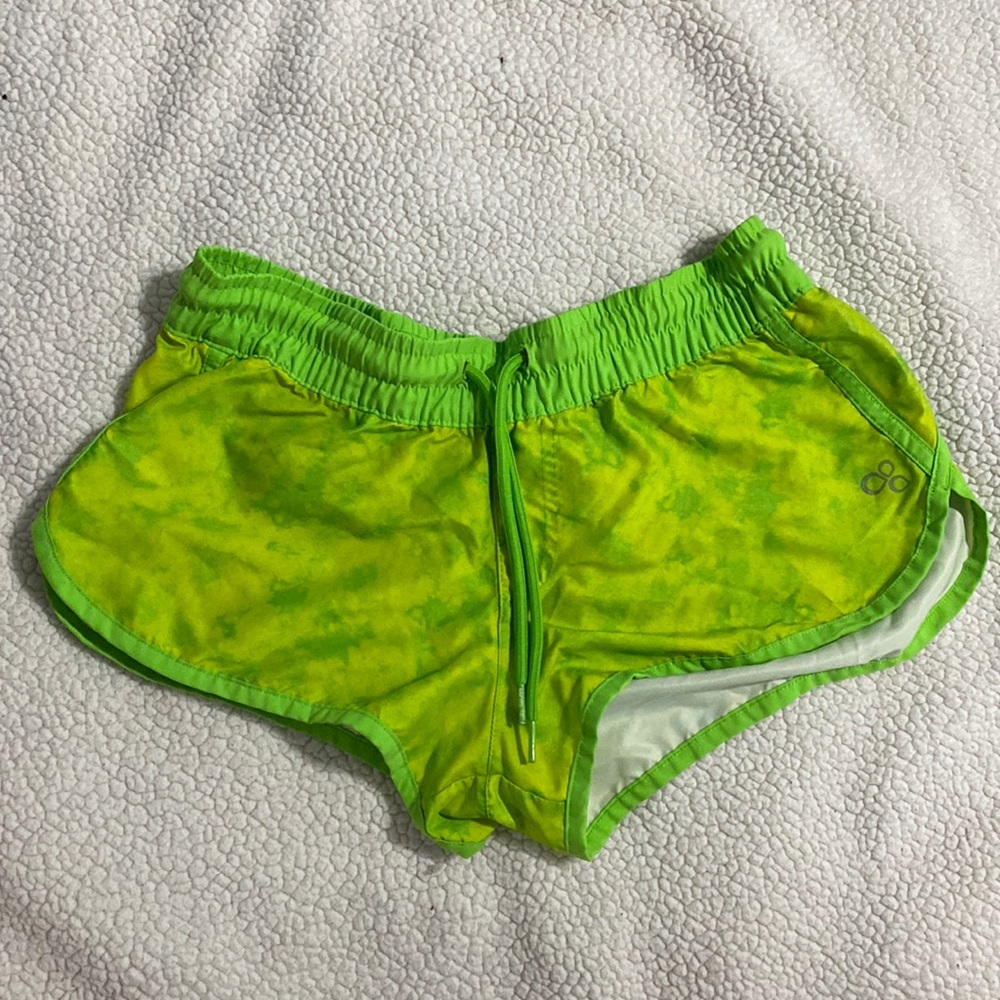 Green swim shorts!